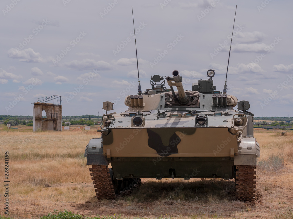 heavy tanks shoot guns and machine guns at combat positions heavy tanks shoot guns and machine guns at combat positions
