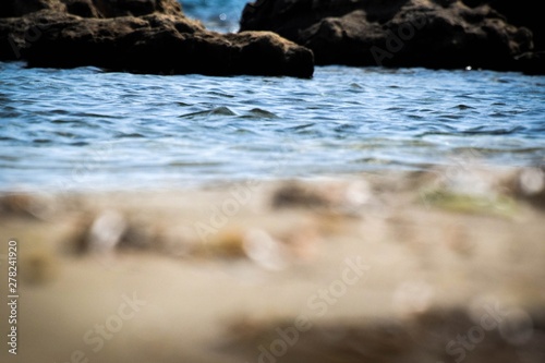 Fototapeta Naklejka Na Ścianę i Meble -  Summer Abstract blurred blue background 