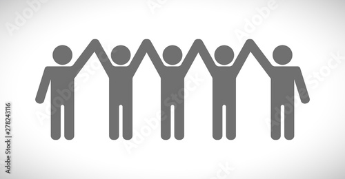 people hands up icon