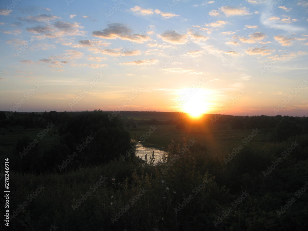river in the evening river in the evening