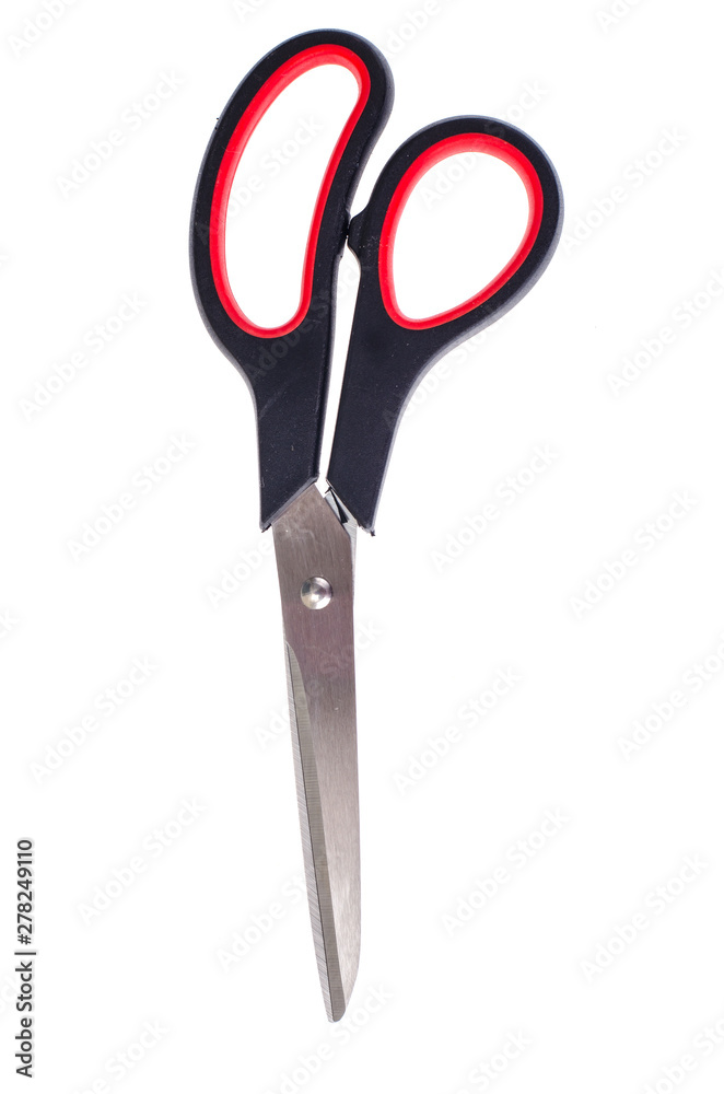 Single scissors isolated on white background Single scissors isolated on white background