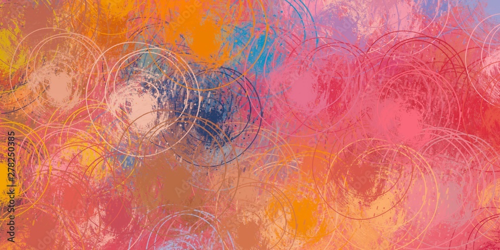 Handmade background. Painterly mix. Oil painting. Wall painting. Colorful pattern. Modern art. Color texture. Abstract. Backdrop material. Canvas surface. 2d illustration.