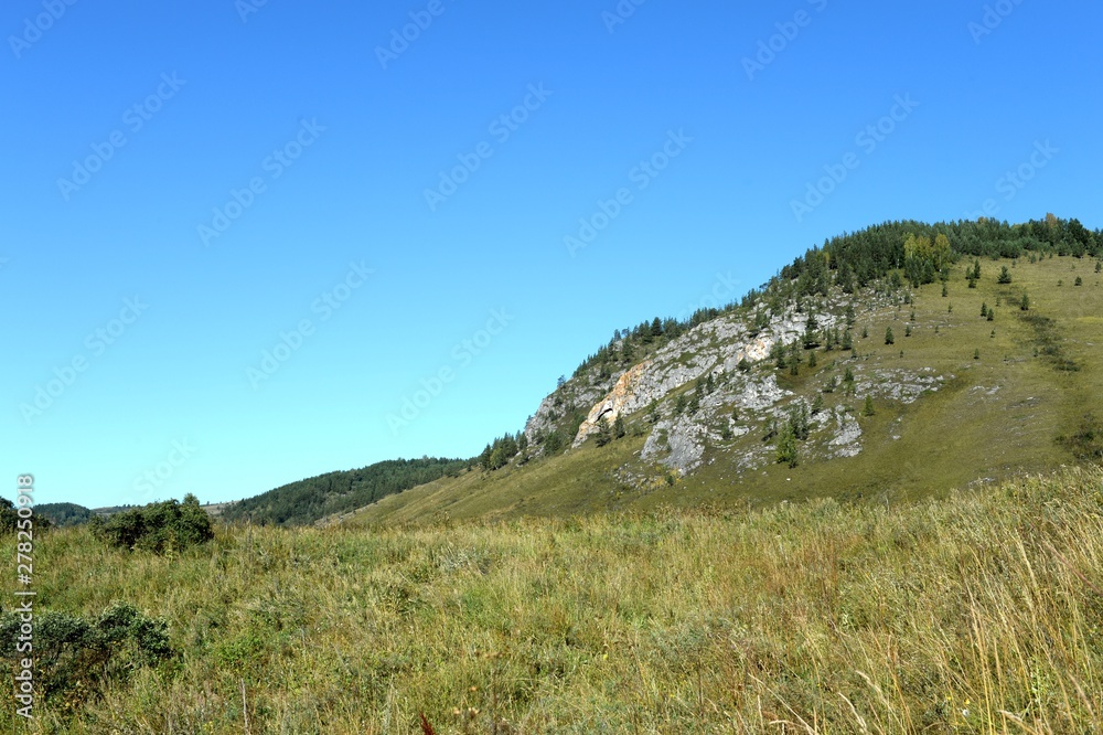  Early morning in the mountains of Altai Krai. Western Siberia 