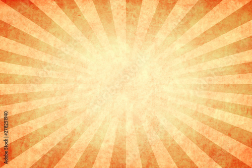 Orange sunburst grunge back...