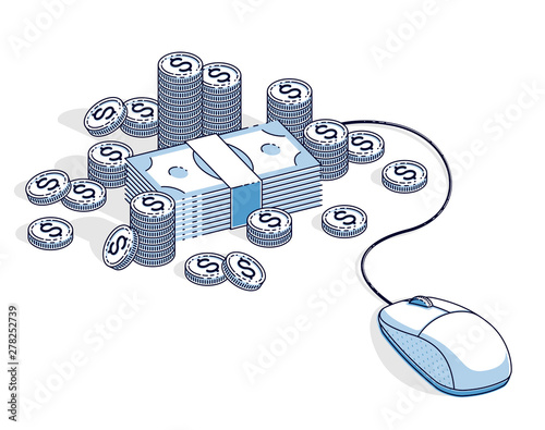 Online finance concept, web...