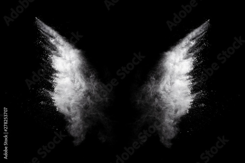 Fotografie, Obraz White powder explosion on black background
