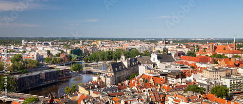 Panorama of the city. Wroclaw. Poland