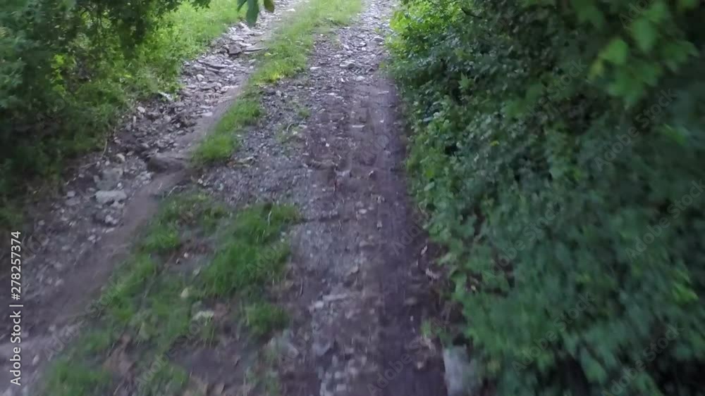 offroad travel road, riding bike pov, time lapse offroad travel road, riding bike pov, time lapse