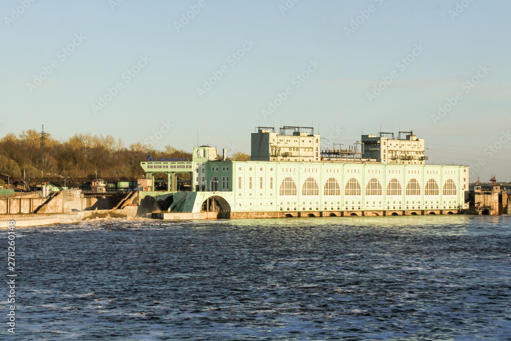 Volkhov hydroelectric station.
