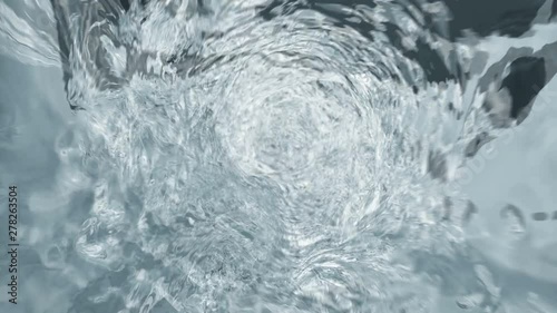Water tunnel loop. 4K video
