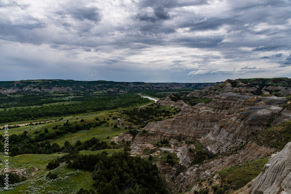 The Rugged Views of Theodore Roosevelt National Park in July 