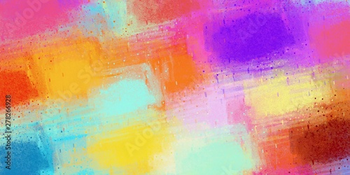 Handmade background. Abstract. Canvas surface. Modern art. Oil painting. Wide brush. Color texture. Painterly mix. 2d illustration. Backdrop material. Colorful pattern. © Jakub