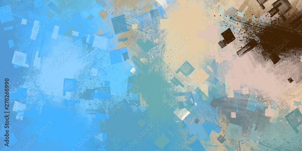 Naklejka premium Colorful pattern. Wall painting. Handmade background. Modern art. Wide brush. Painterly mix. Backdrop material. Oil painting. Canvas surface. Abstract. 2d illustration.