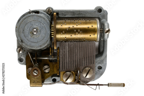 Fotografie vintage music box mechanism