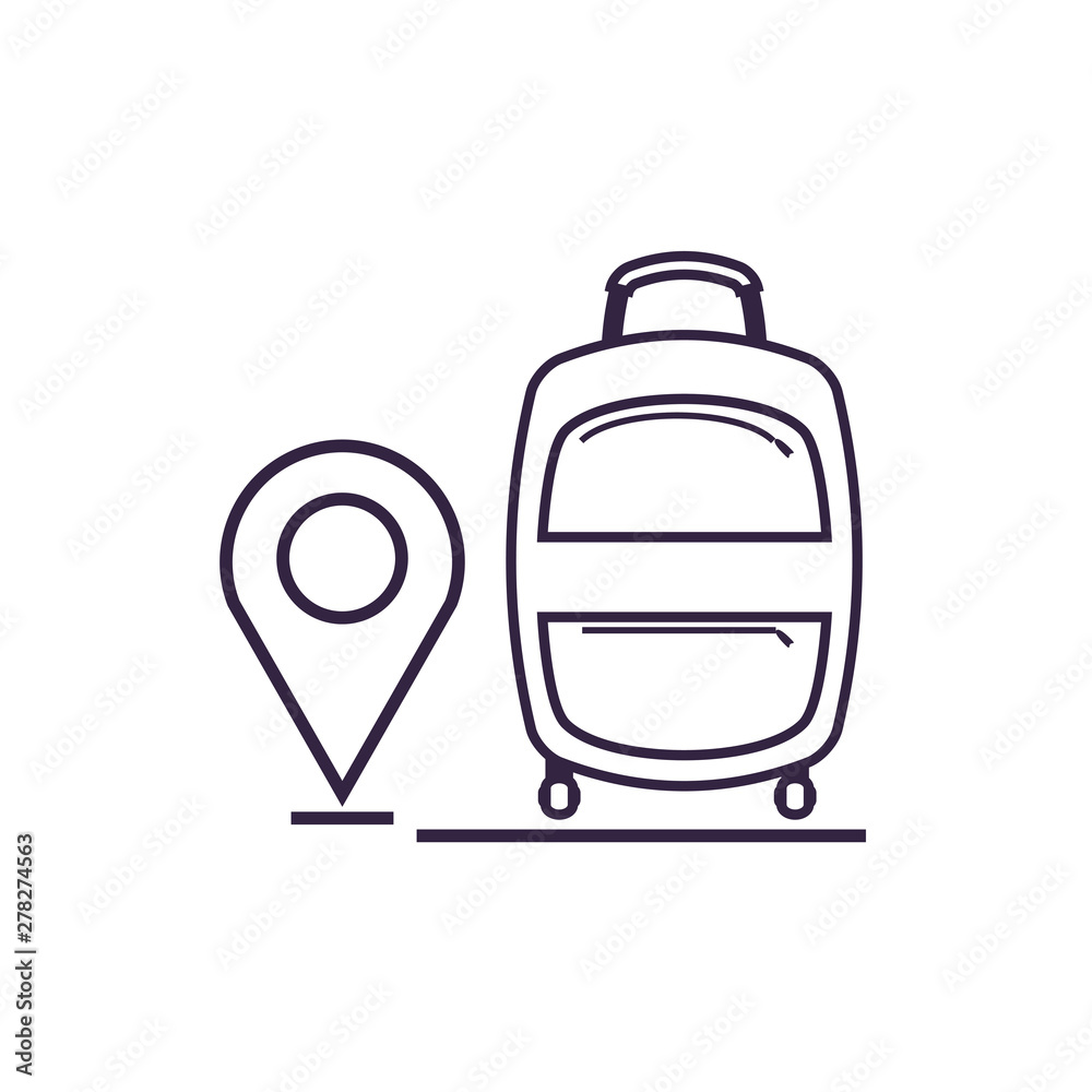 travel suitcase equipment with pin location travel suitcase equipment with pin location