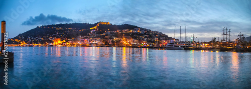 Принти на полотні alanya marina at night
