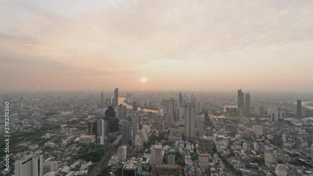 Time Lapse: Night Falling Over Amazing City of Bangkok, Bangkok, Thailand Time Lapse: Night Falling Over Amazing City of Bangkok, Bangkok, Thailand