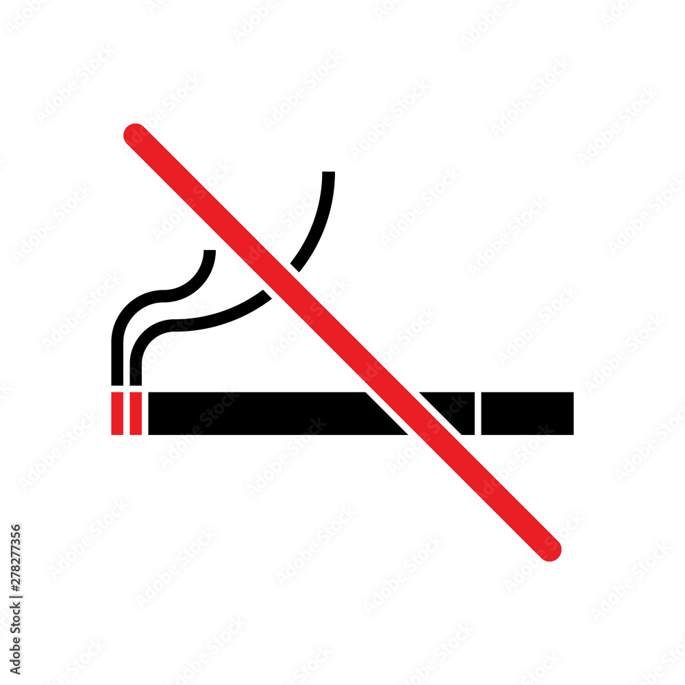 no smoking forbidden sign symbol logo cigarette one line style no smoking forbidden sign symbol logo cigarette one line style