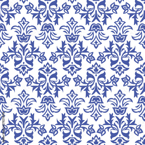 Blue shapes vector illustration pattern