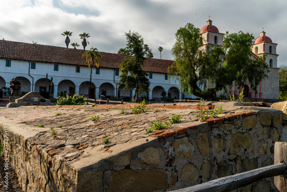 Santa Barbara Mission Stock Photo
