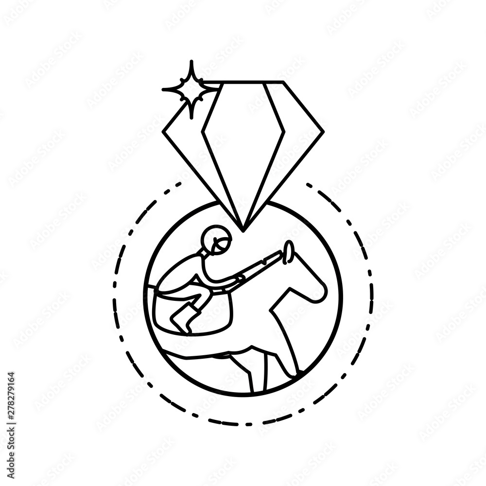 horse with jockey racecourse with diamond stone horse with jockey racecourse with diamond stone