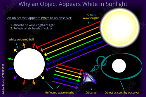 Why an Object Appears White in Sunlight