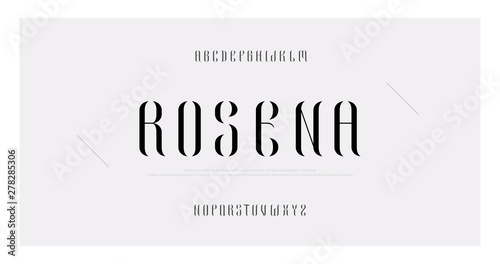 Elegant alphabet letters font and number. Classic Lettering Minimal Fashion Designs. Typography fonts serif uppercase. vector illustration
