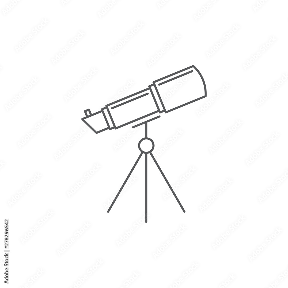 Fototapeta premium Telescope vector icon,isolated on white background