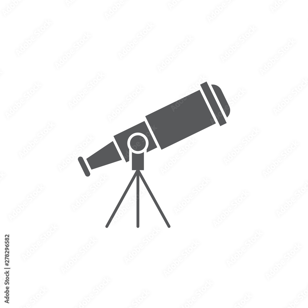 Telescope vector icon,isolated on white background Telescope vector icon,isolated on white background