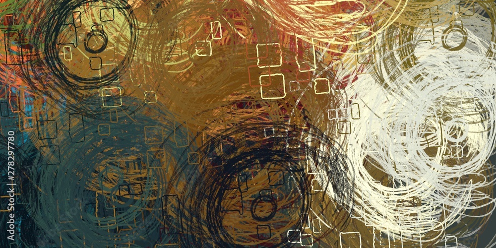 Naklejka premium Canvas surface. Painterly mix. Wall painting. Color texture. Wide brush. Oil painting. Abstract. Backdrop material. 2d illustration. Modern art. Colorful pattern. 