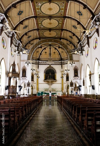 interior of catholic church © saksit