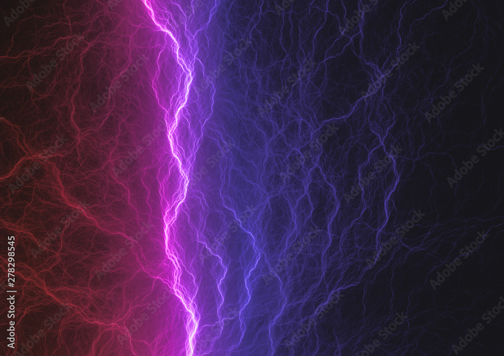 Dark blue and purple lightning, abstract electrical background Dark blue and purple lightning, abstract electrical background