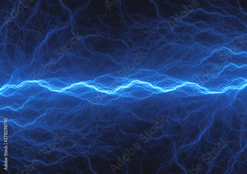 Blue plasma, abstract piwer and electrical background