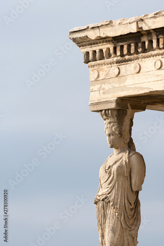 Detail of the Erechtheion temple photo
