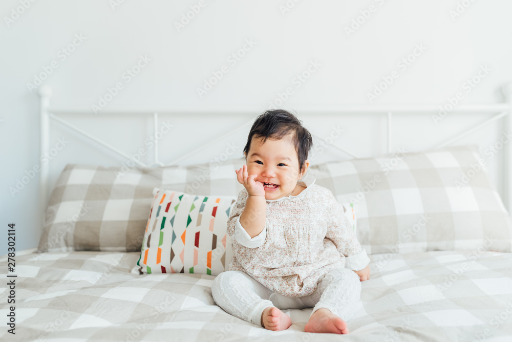 Portrait of adorable baby girl