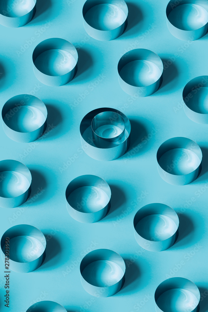 Pattern of circles on blue Pattern of circles on blue