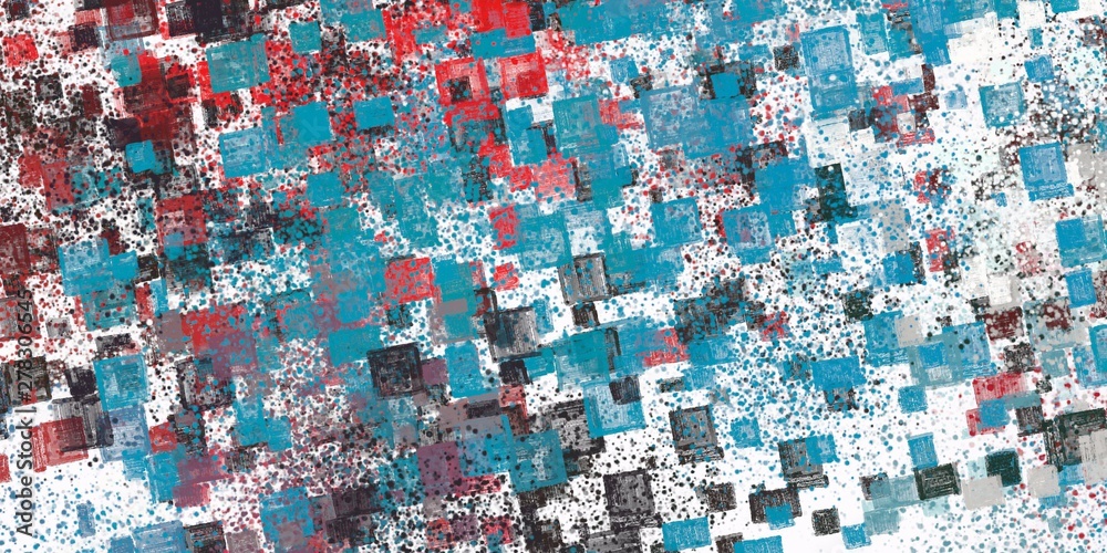 Fototapeta premium Crazy sketch random pattern. Creative chaos and variety structure. Modern art drawing painting. 2d illustration. Digital texture wallpaper. Artistic sketch draw backdrop material.