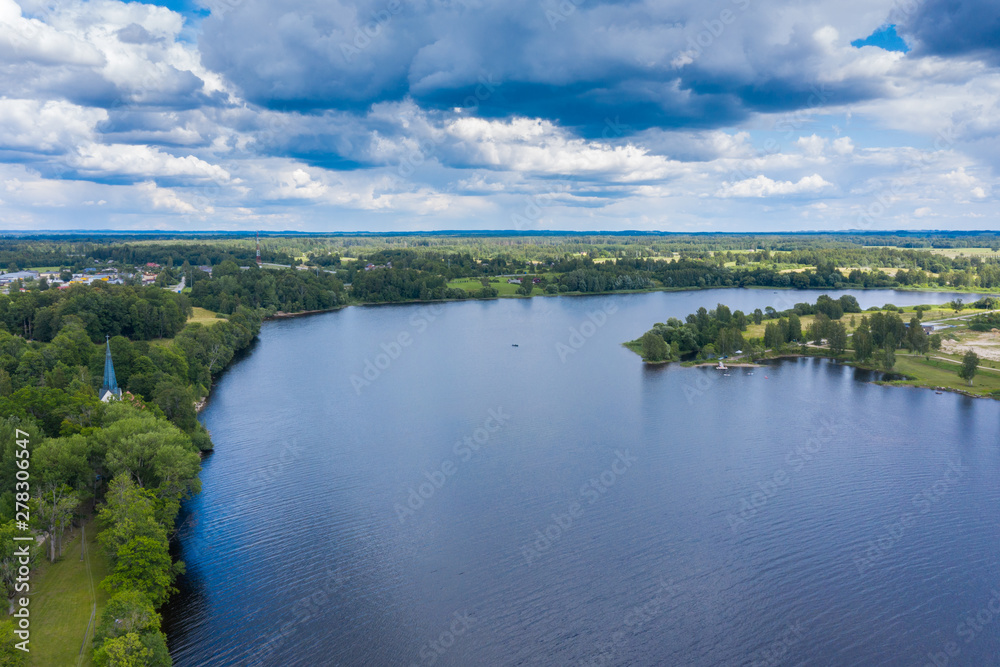 Daugava river at Koknese, Latvia.