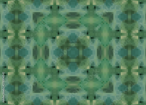 Pixel seamless ornamental decoration pattern boho