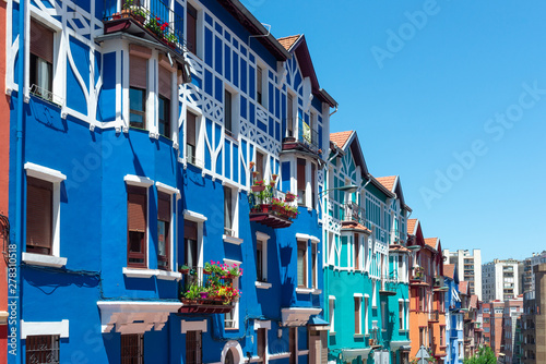 English style houses in Irala neighborhood, Bilbao, Spain