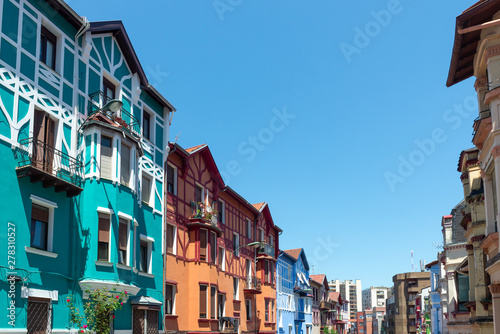 English style houses in Irala neighborhood, Bilbao, Spain photo