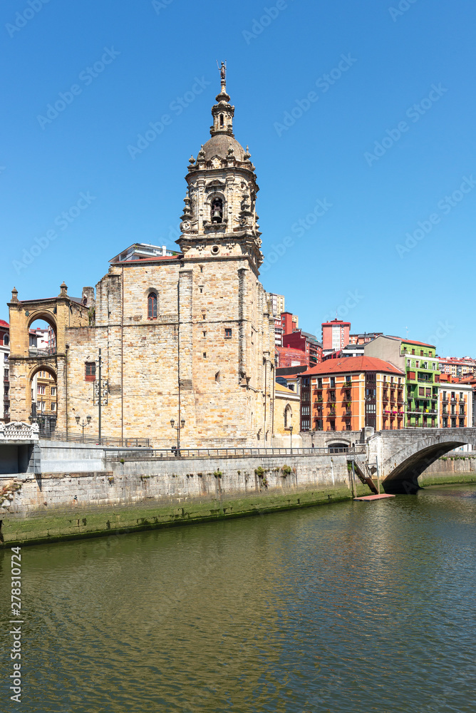 Fototapeta premium San Anton church, Old Town of Bilbao, Spain