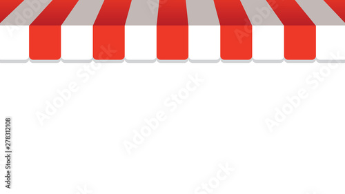 Vector background with awning top