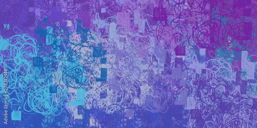 Obraz premium Handmade surreal abstract pattern. Modern artistic canvas. 2d illustration. Texture backdrop painting. Creative chaos structure element.