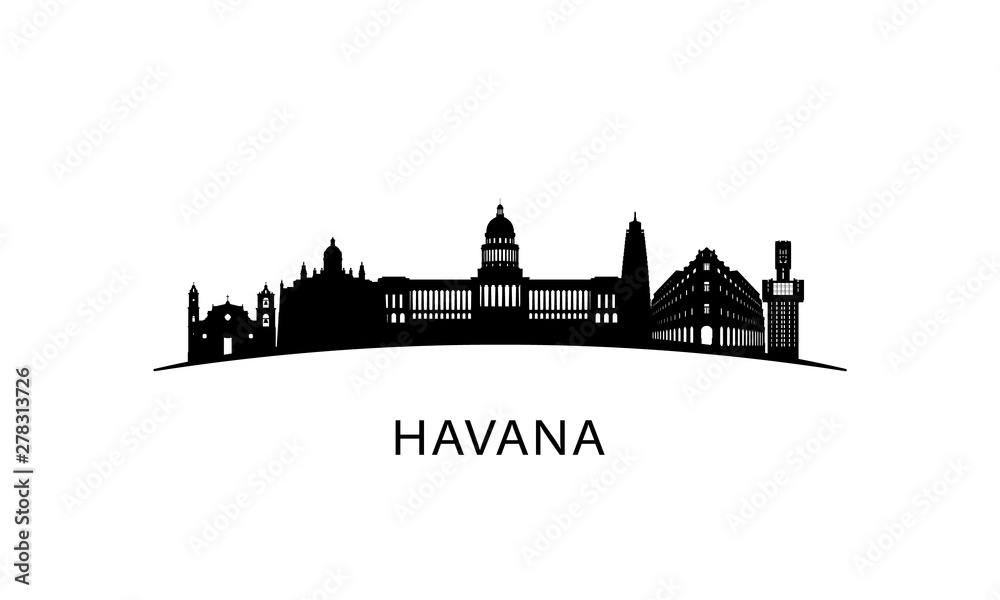 vector silhouette of city