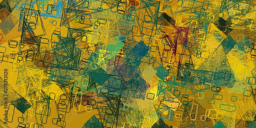 Fototapeta premium Modern art. Artistic brush. Oil painting. 2d illustration. Texture backdrop. Creative chaos structure element.