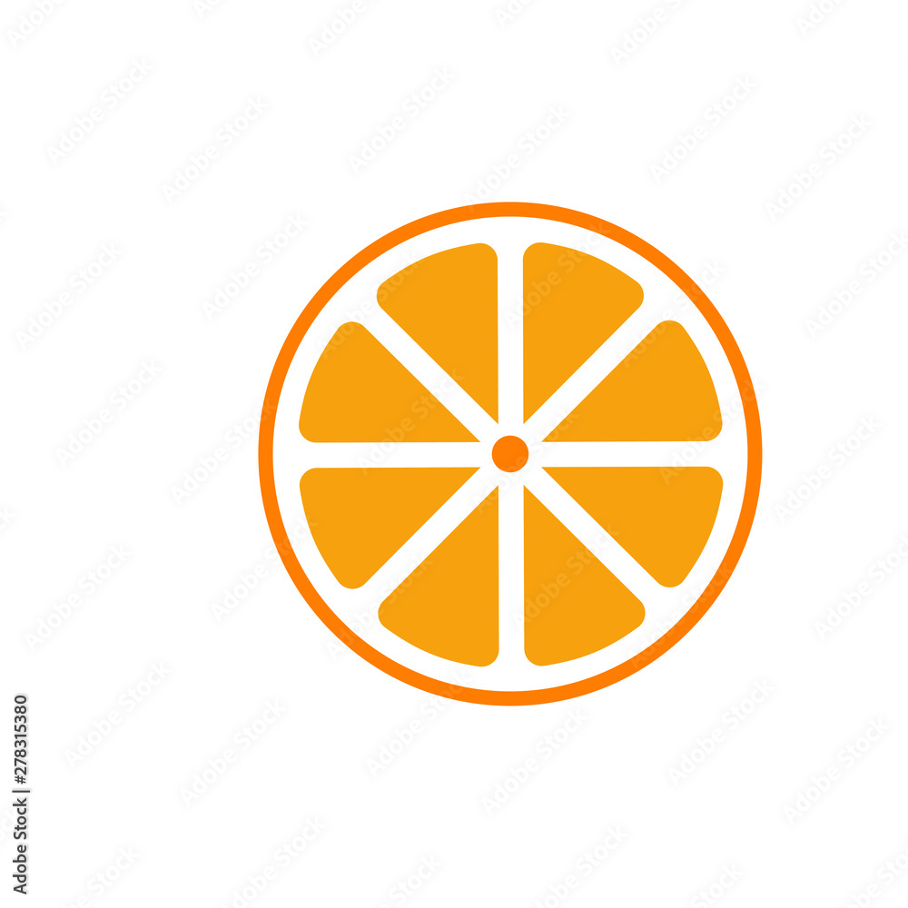 Orange icon vector symbol illustration Orange icon vector symbol illustration