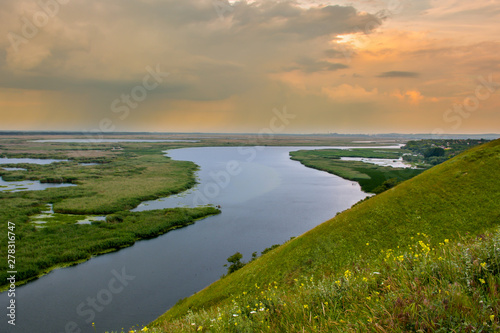 Sunset on the Danube river - Image