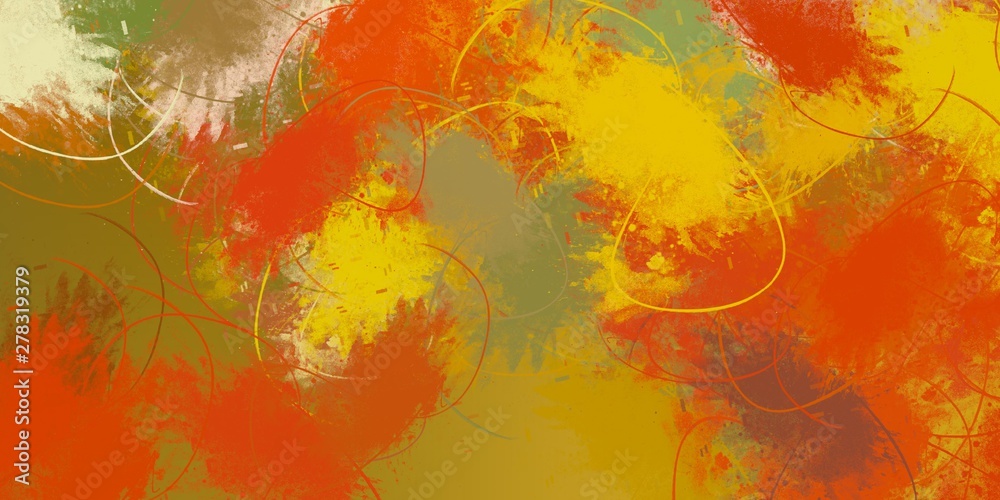 Obraz premium Handmade surreal abstract pattern. Modern artistic canvas. 2d illustration. Texture backdrop painting. Creative chaos structure element.