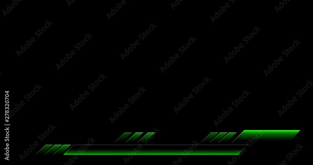 Animated colorful lower third